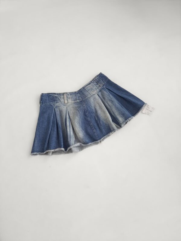 Falda Denim Tableada