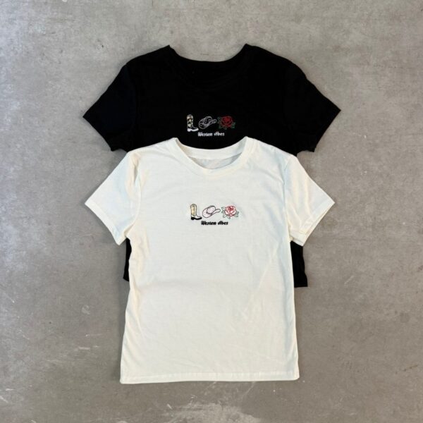 Remera Western (stock en negro)